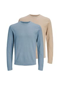 JACK & JONES - Pullover 2er Pack Bluriley - Lemon pepper