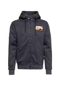 KING KEROSIN - Funktionsjacke Kapuzensweatjacke mit herausnehmbarem Softshell-Innenfutter K.k. Adventure Gear - Frame Of Wilderness - grau
