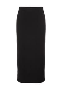 PIECES - Bleistiftrock, 7/8-lang, Schlitz, für Damen - 179276 BLACK