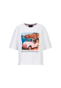 19V69 ITALIA - Oversized T-Shirt PETONIA PORTOFINO - White