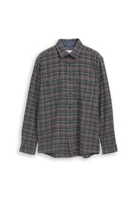 TOM TAILOR - Flanellhemd, Comfort-Fit, Langarm, Kent-Kragen, für Herren - 40687 RED BASED MI