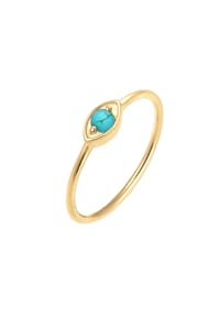 elli. - Ring Evil Eye Talisman Symbol Howlith Trend 925 Silber - Gold