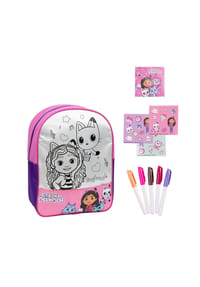 COFI - Gabby’s Dollhouse DIY Set – Rucksack zum Gestalten für Kinder - Rosa 38x31x3 cm