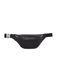 TOMMY HILFIGER - CORP TEXTURE Gürteltasche, Reißverschluss, Kunstleder - BLACK
