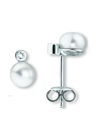 ONE ELEMENT Shine Bright Line - Zirkonia Ohrringe Ohrstecker aus 925 Silber - silber