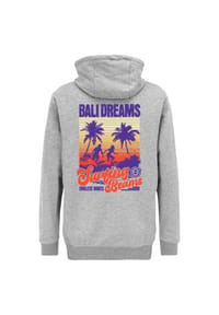 OLDSKULL - Hoodie Wrldvibe Bali Beam Graphic Grenzenlose Kreativität, fühle den World-Vibe - Heather Grey