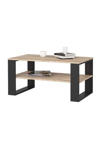 Akord - Alex Couchtisch - artisan-eiche/schwarz