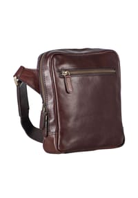 Heyden Cambridge - Umhängetasche, Leder, uni, für Herren - cognac