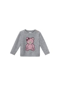 s.Oliver - Pullover, Patch, für Babys und Kleinkinder - 95F5 GREY/BLACK