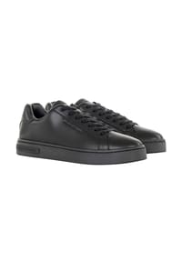 ARMANI EXCHANGE - Herren Sneaker - Action Leather, Turnschuh, Low, Echtleder - Schwarz