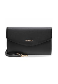 LAZAROTTI - Bologna Leather Bologna Leather Clutch Tasche Leder 23 cm - black