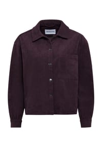 MANGUUN - Cordhemd, Klappkragen für Damen - 1 PURPLE