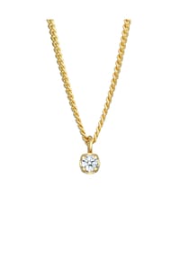 elli. DIAMONDS - Halskette Solitär Diamant (0.03 Ct.) Elegant 375 Gelbgold - Gold