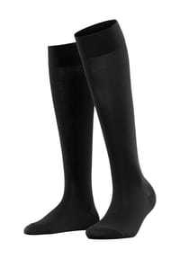 FALKE - Cotton Touch Kniestrümpfe, verstärke Belastungszonen, für Damen - 3000 BLACK