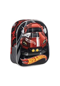 COFI - Hot Wheels 3D Kindergarten Rucksack Kinder Rucksack, Vorschule, leicht - Rot  22.0 X 27.0 X 1.0 cm