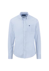 FYNCH-HATTON® - Freizeithemd, Casual Fit, Langarm, Button-Down-Kragen, für Herren - 604 CRYSTAL BLUE