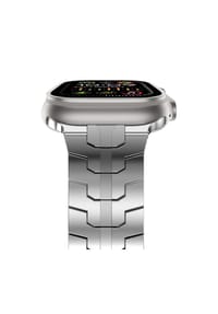 S&T DESIGN - Edelstahl Armband für Apple Watch 42–49mm - Silber