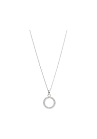 SMART JEWEL® - Kette Buchstabe O mit Zirkonia Steine, Silber 925 - silber