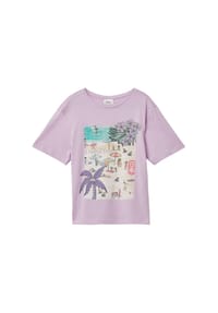 s.Oliver - T-Shirt, Oversized, für Kinder - 4222  LILAC/PINK