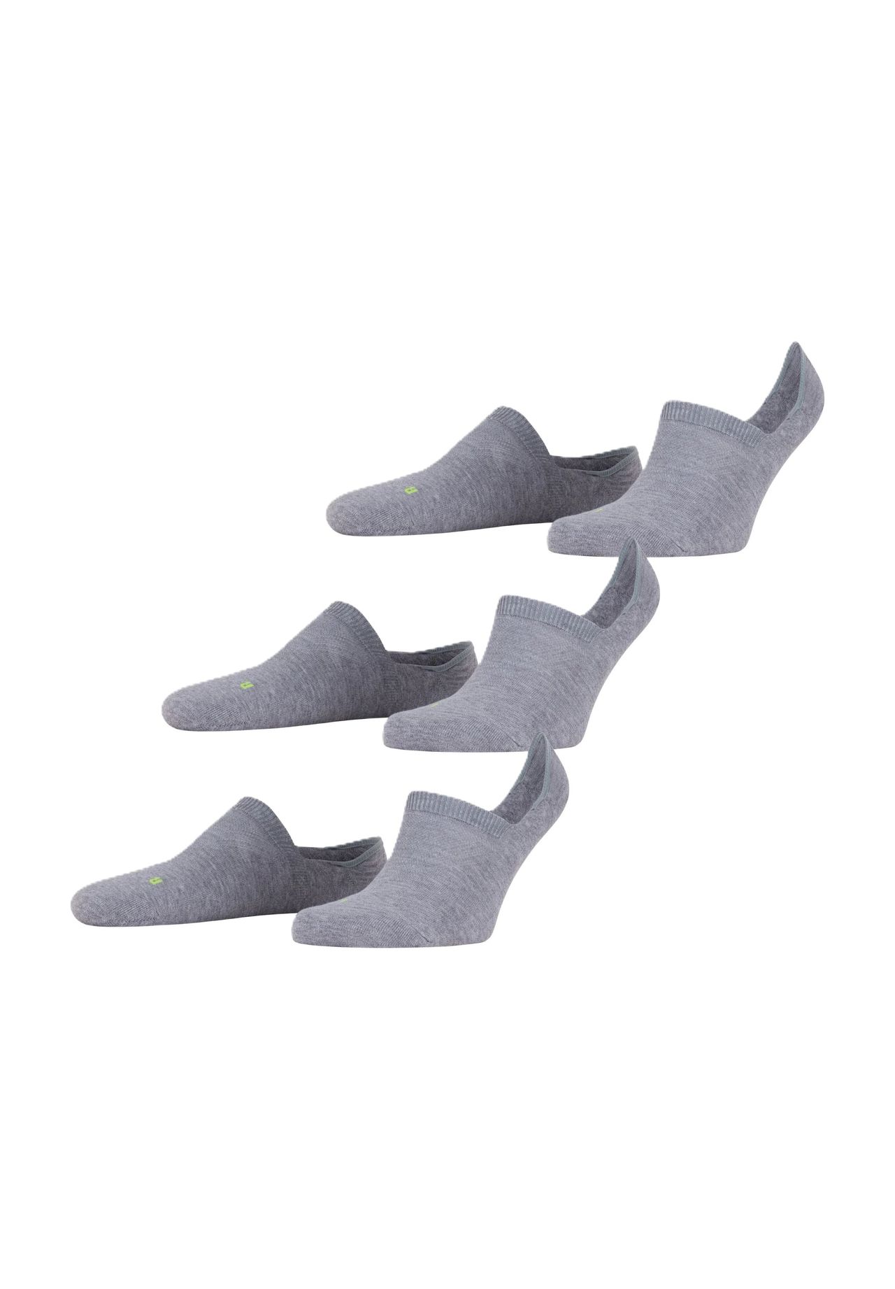 FALKE Cool Kick Füßlinge, 3er-Pack, Anti-Slip, für Herren, grau, 39-41