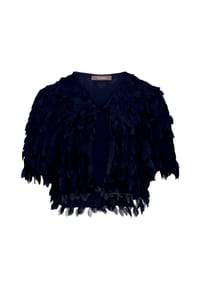 Vera Mont - Blusenjacke gerader Schnitt - Night Sky