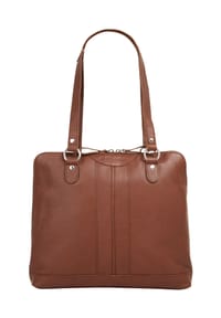 BETTY BARCLAY - Umhängetasche Echt Leder - cognac
