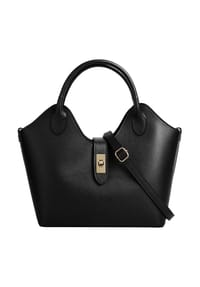 forty° - Shopper LANVERRA - M Echt Leder, Made In Italy - dunkelbraun