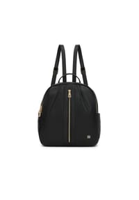 kazar - Schwarzer Rucksack aus weichem Naturleder - Schwarz