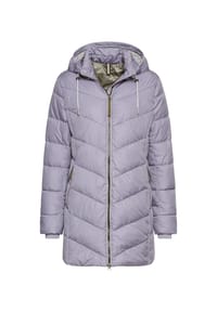 camel active - Wattierte Jacke mit abnehmbarer Kapuze - Lila
