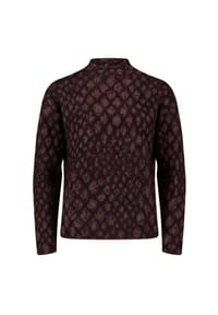zero - Strickpullover mit Muster - Black/Brown