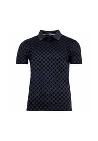 JOOP! - Herren Poloshirt - JJ-04Pancrazio, Polokragen, Cornflower-Alloverprint, Baumwolle - Dunkelblau