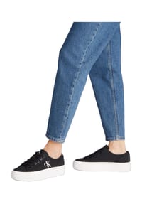 Calvin Klein Jeans - Sneaker, Plateauabsatz, für Damen - BLACK/BRIGHT WHITE