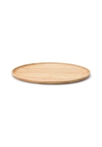 CONTINENTA - Serviertablett Oval, Gummibaumholz, 23.5 x 15.5 cm - Holzfarben