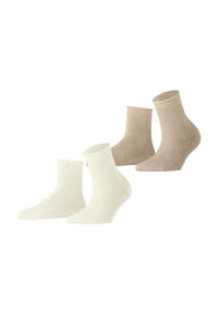 ESPRIT - Socken, 2er-Pack, für Damen - 10 OFFWHITE/KAHVEK