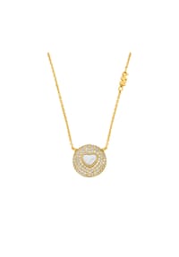MICHAEL KORS PREMIUM - Michael Kors Damen-Halskette aus 14-karätig vergoldetem Sterlingsilber mit Perlmuttherz, MKC1846710 - GOLD
