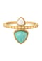 caї Damen Ring, 925er Silber mit Amazonit und Achat Bild 1