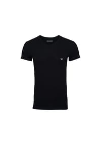 EMPORIO ARMANI - Shirt T-Shirt mit V-Ausschnitt Shortsleeve - schwarz