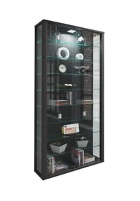 VCM. - Glasvitrine hängend | Vitrine Glas mit ESG-Sicherheitsglas | Maße: H. 114 x B. 59 x T. 18 cm | Hängevitrine Glas | Modern und platzsparend | Glas Vitrinenschrank - Vitrosa Maxi - 