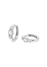 NOELANI - Damen Creolen, 925er Silber - SILBER