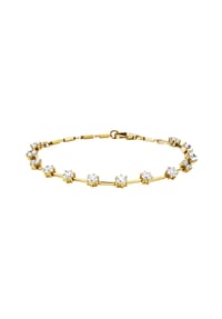 Julie Julsen® - Armband 925/- Sterling Silber 13 Zirkonia - gelb