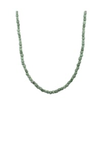 KUZZOÍ - Halskette Glas Beads Grün 925 Sterling Silber Vergoldet - Grün