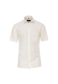 CASAMODA - Herren Businesshemd Kurzarm uni Modern Fit - Dunkelgrau