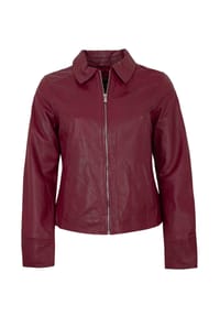 JILANI - Damen Lederjacke Lammnappa purple - purple