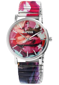 ONE ELEMENT Raptor - Damen Quarz Armbanduhr Colorful Edition mit Edelstahlzugarmband - Mineralglas - Colorful Edition 1