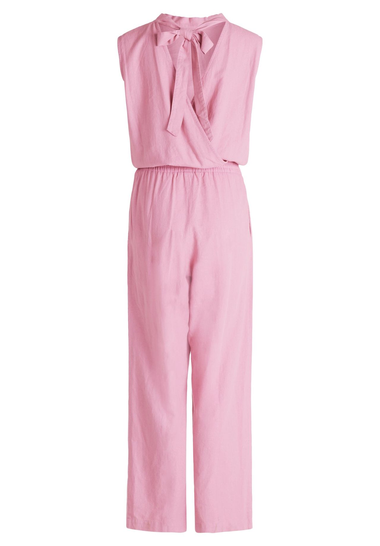 Cartoon Jumpsuit, Stehkragen, Leinenanteil, FüR Damen, Lila, 34