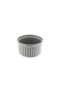 ALMINA® - 6 Teiliges Muffinform-Set Schale aus Porzellan - Grau OneSize