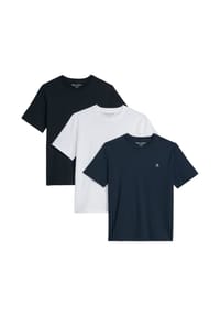 Marc O'Polo - Herren T-Shirt, 3er Pack, Rundhals - Tripplepack, Regular Fit, Baumwolle - Mehrfarbig