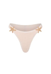 MODA MINX - Bikinihose Starfish Scrunch Fixed Bikini Bottom mit tollen Seestern-Elementen - Coconut