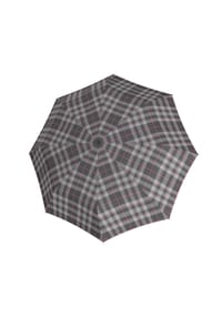 doppler® - Fiber Magic Karo Taschenschirm 27 cm - grey-rose