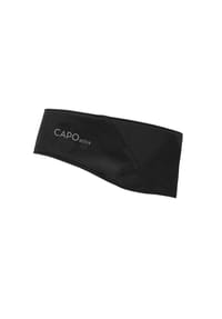 CAPO - Stirnband, ausgenäht Jersey, Reflexbügler - black